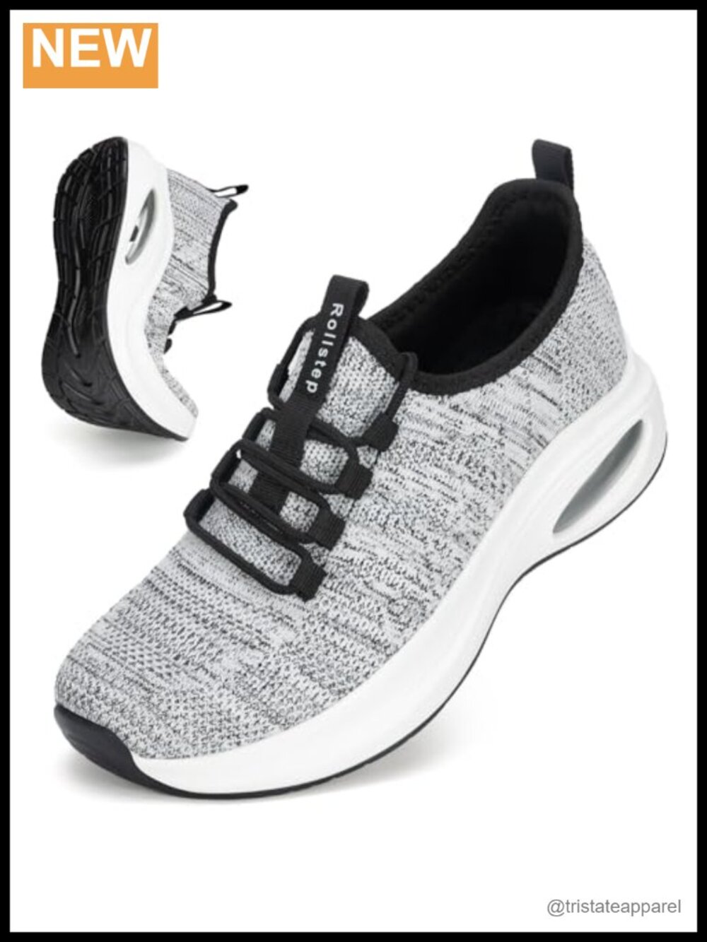 Wide Toe Box Sneakers Extra Wide Width Air Cushion Road Running Walking Shoes